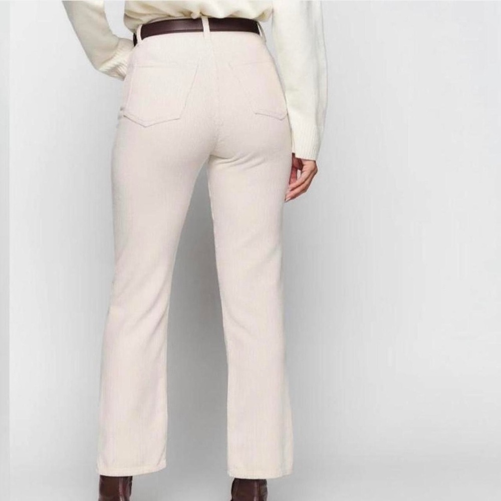 Reformation Cynthia Button Fly High Rise Straight Corduroy Pant - Picture 2 of 12